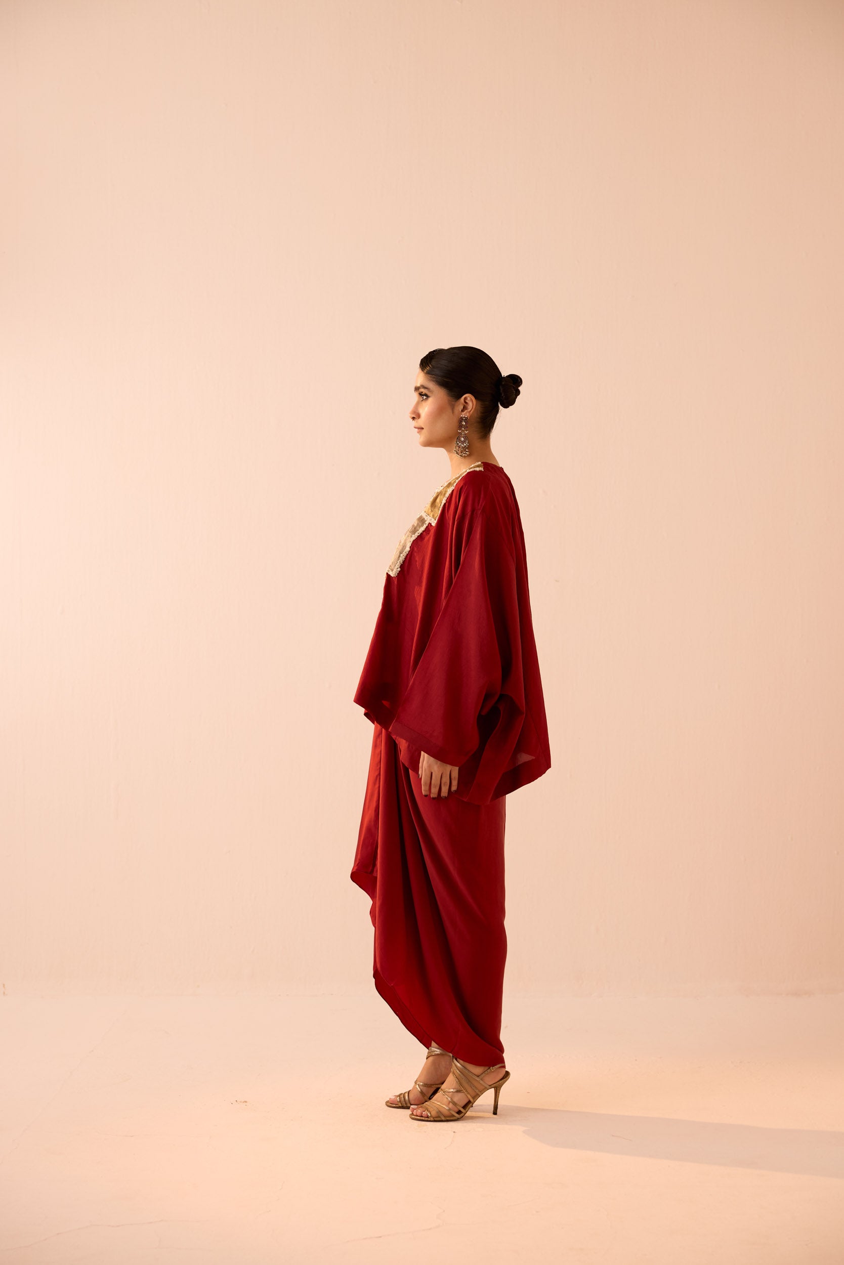MAROON SKIRT SET