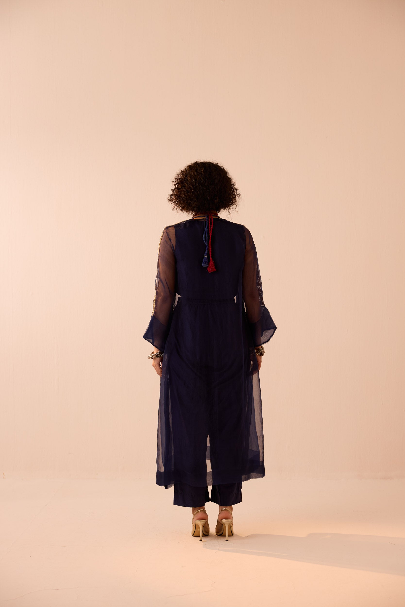 NAVY BLUE OVERLAY COORD