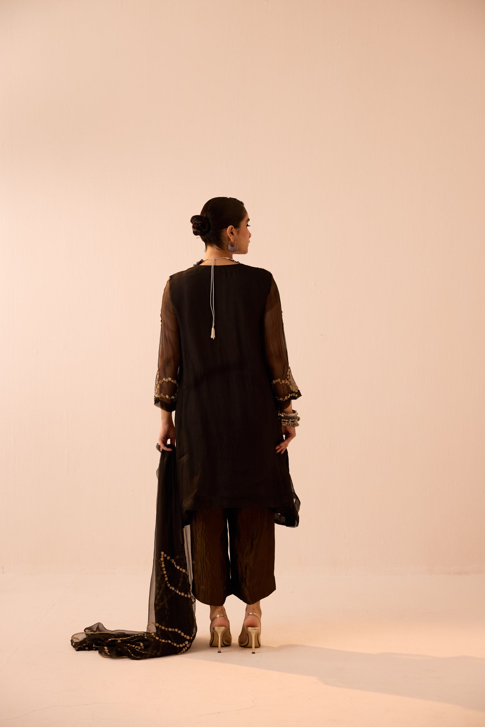BLACK KURTA SET