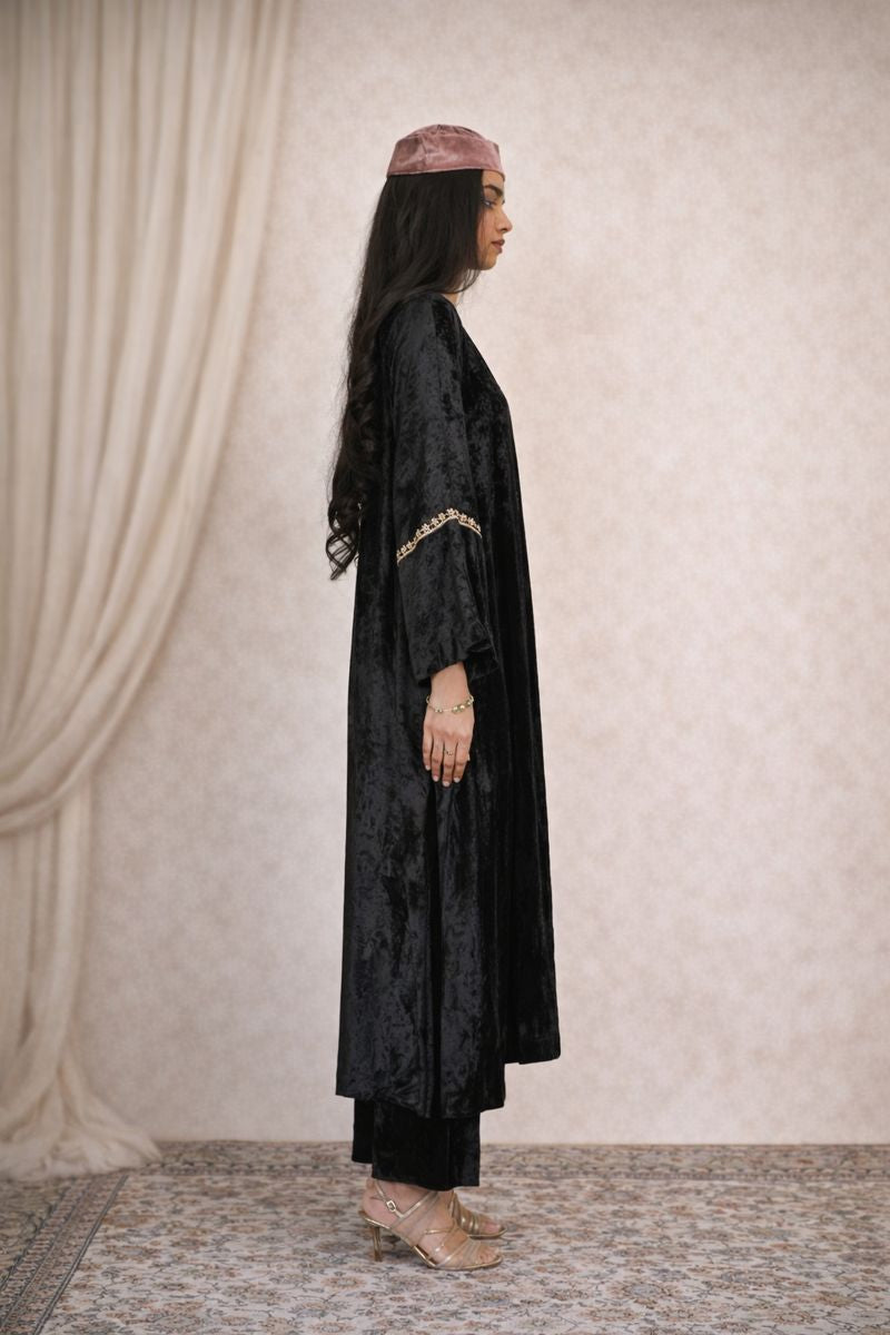 BLACK KAFTAN COORD