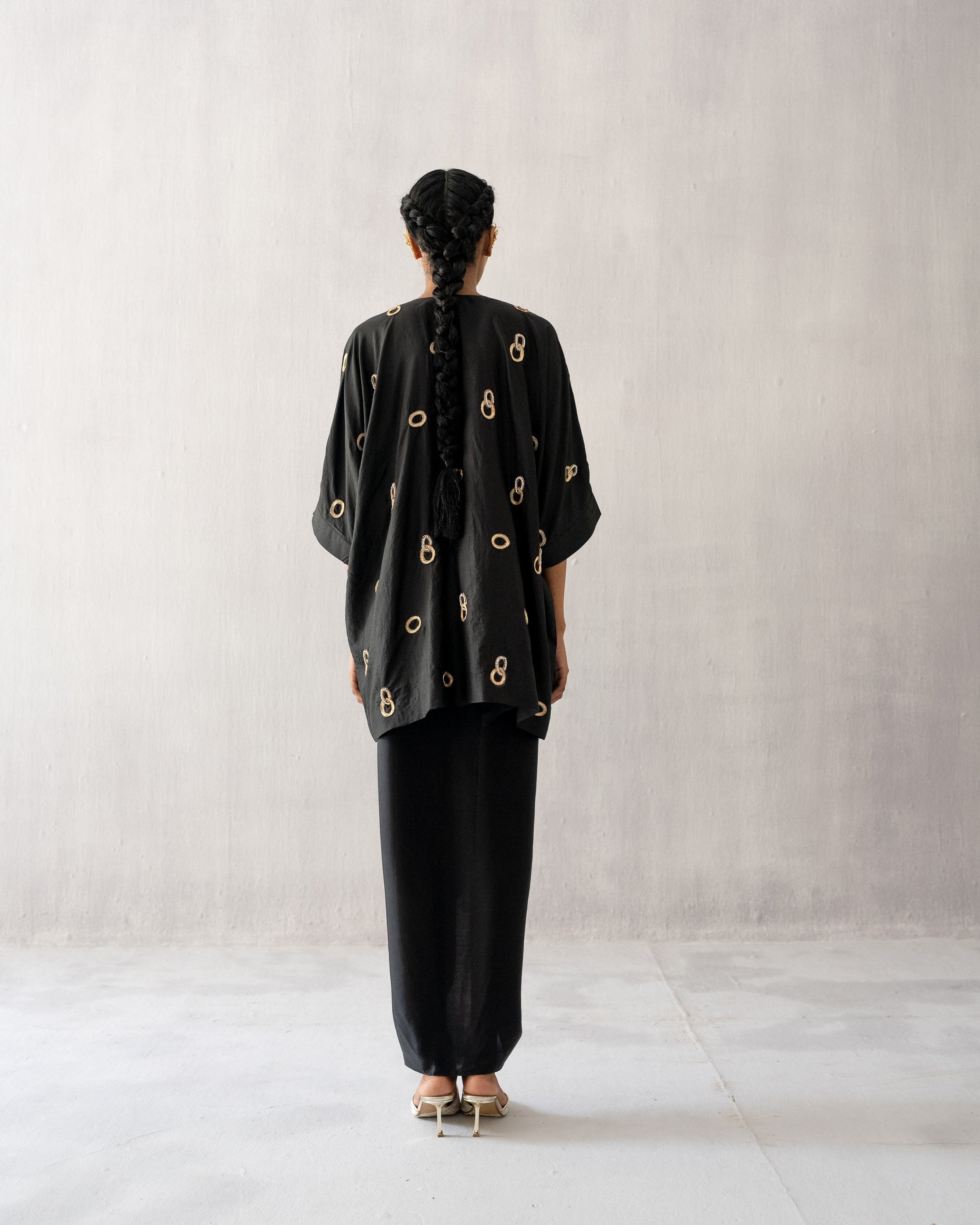 Black Kaftan with skirt
