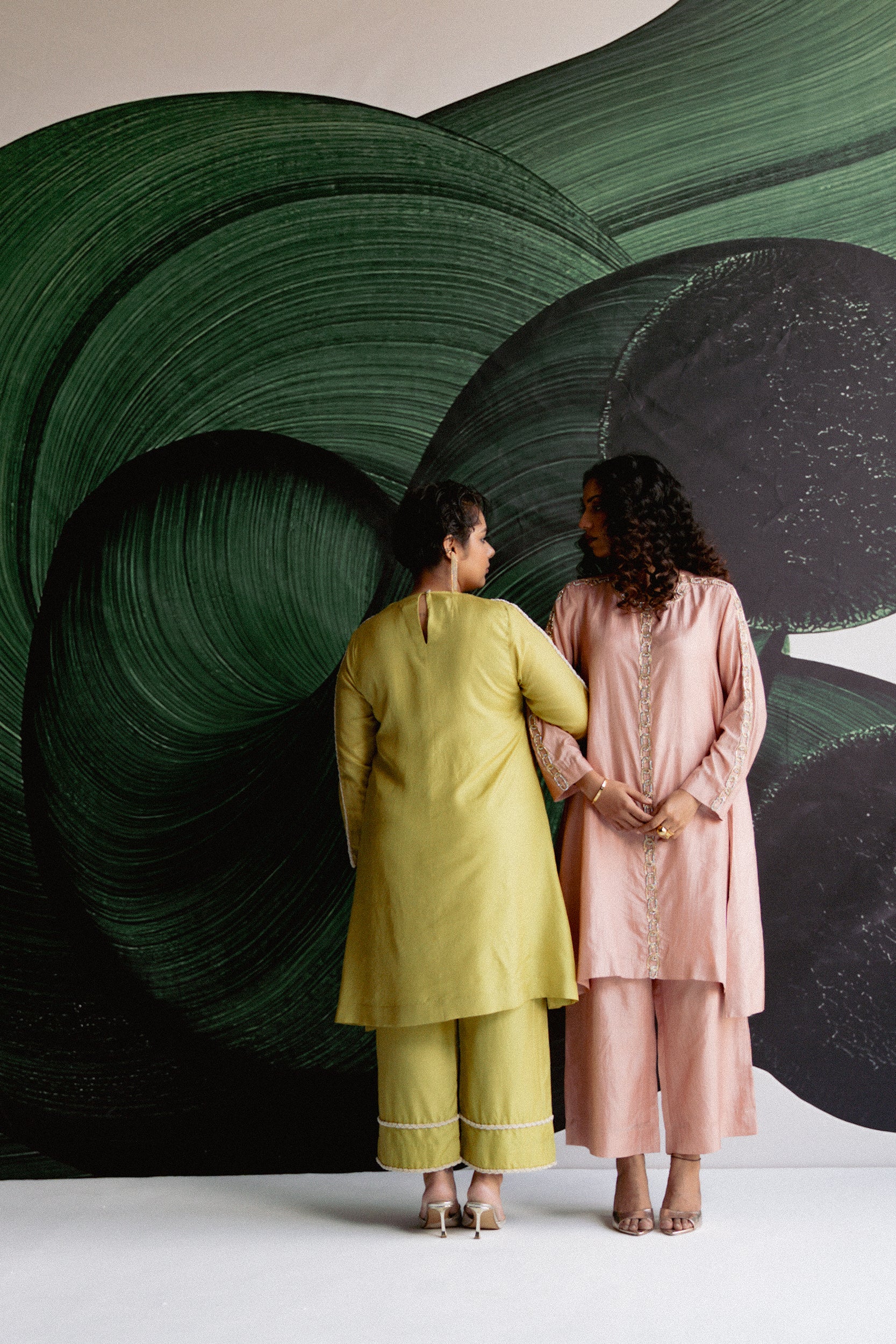 LIME GREEN A LINE COORD