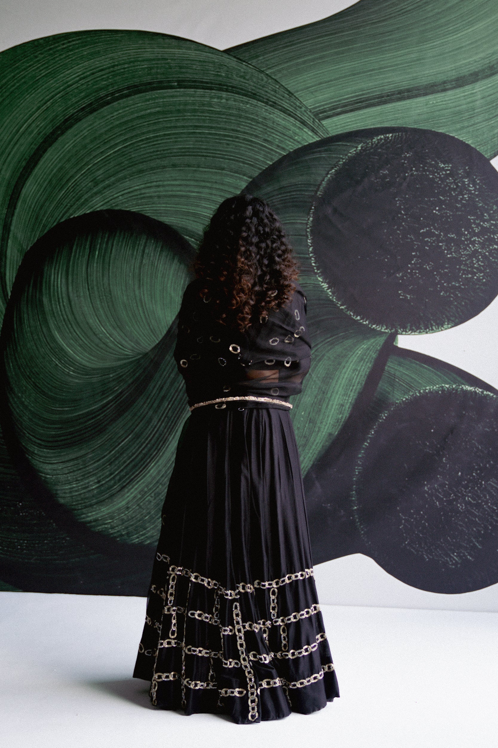 BLACK LEHENGA