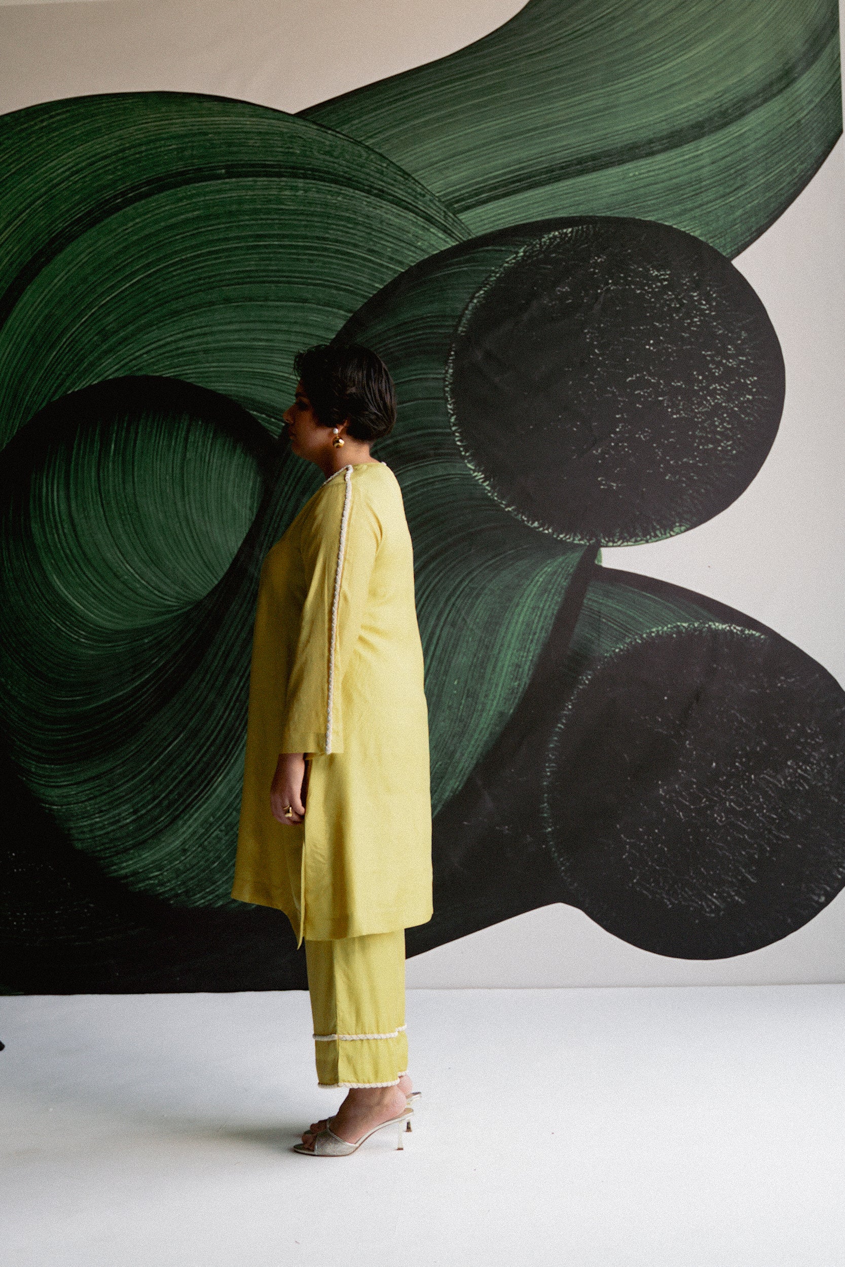 LIME GREEN A LINE COORD