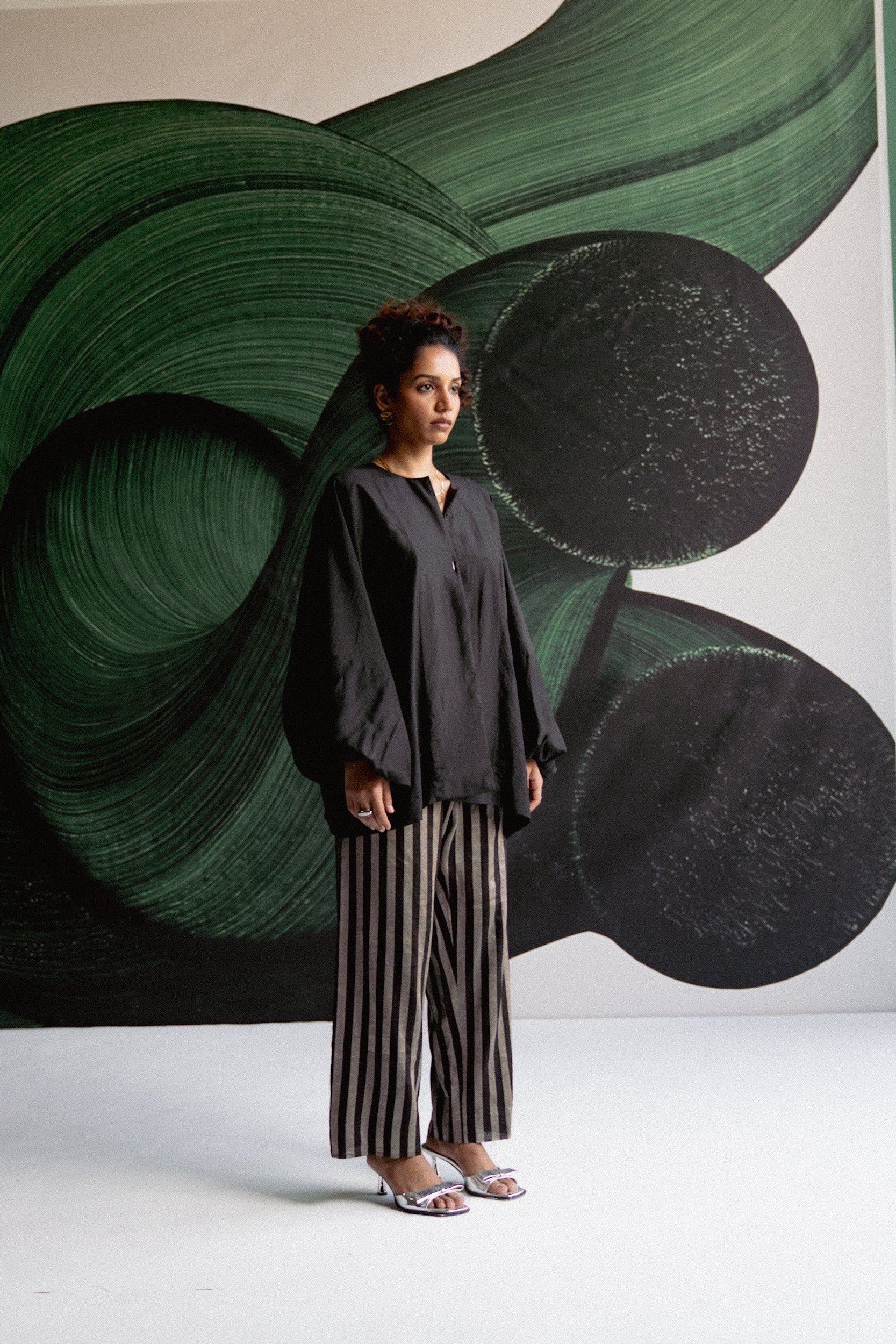 Black Stripes Coord Set