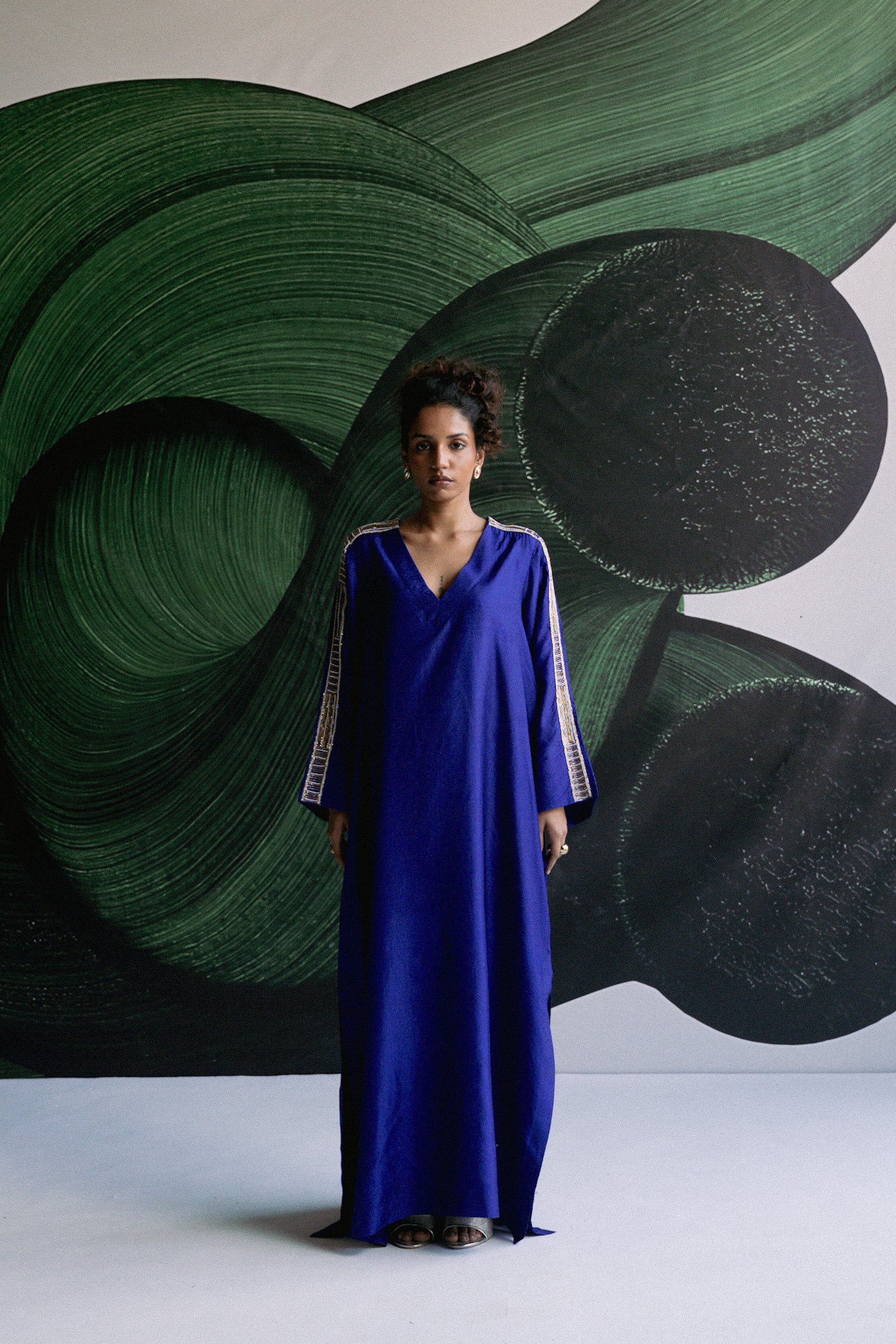 BLUE KAFTAN DRESS