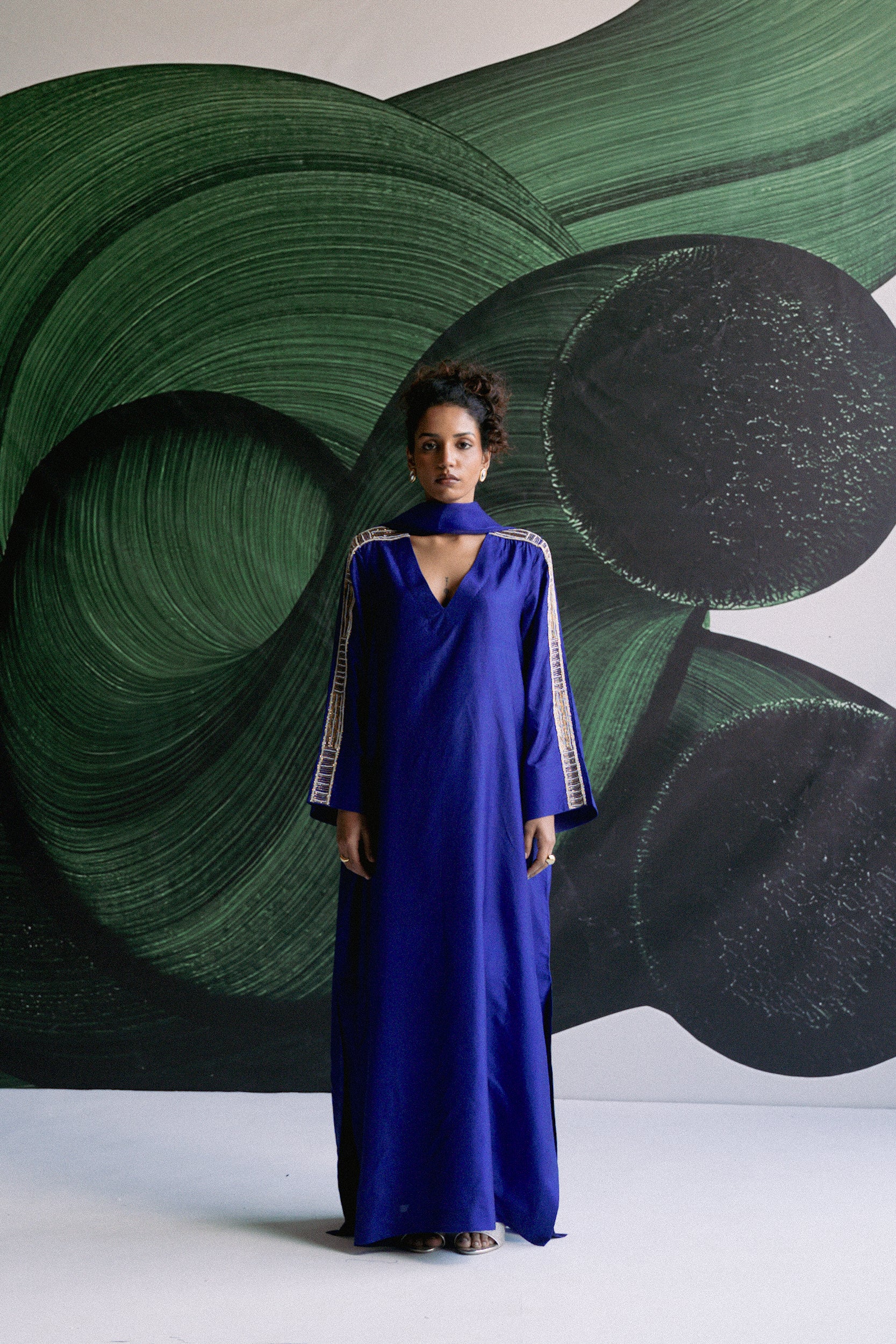 BLUE KAFTAN DRESS