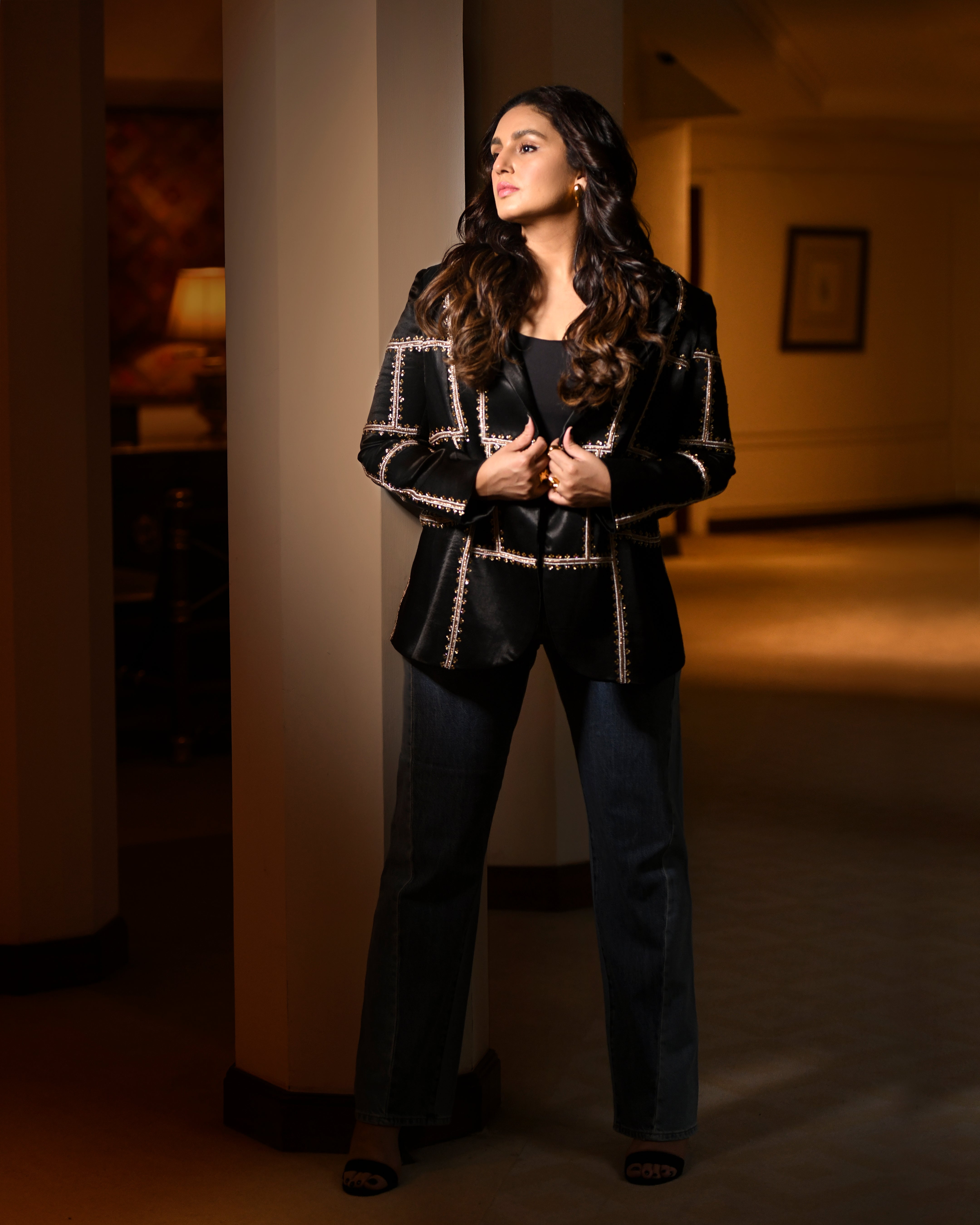 BLACK BLAZER - blazer set