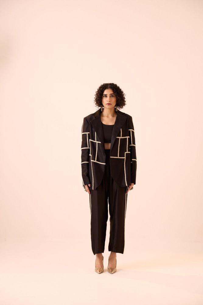 BLACK BLAZER SET - blazer set