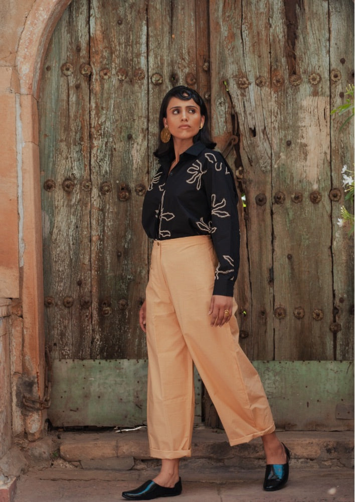 Black Dense Motif Shirt - Shirt