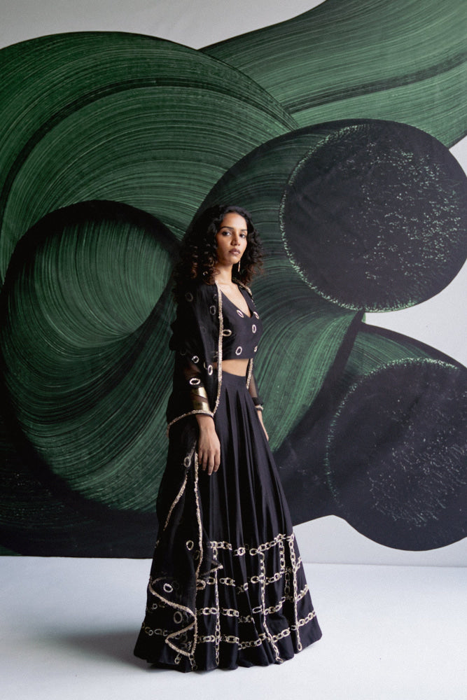 BLACK LEHENGA - Lehengas set