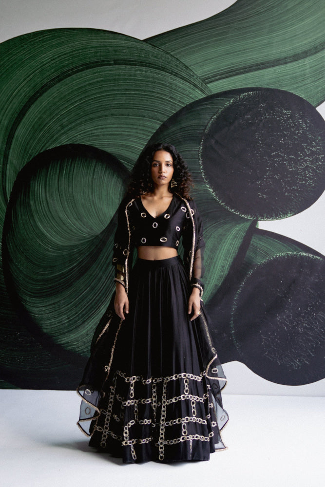 BLACK LEHENGA - Lehengas set