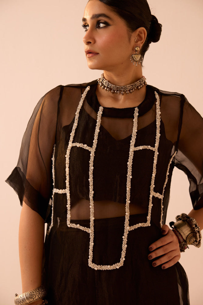 BLACK OVERLAY COORD - Coord set