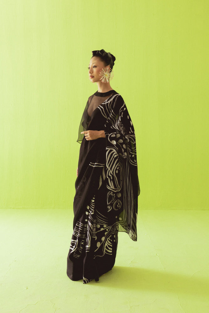 BLACK SAREE - Saree