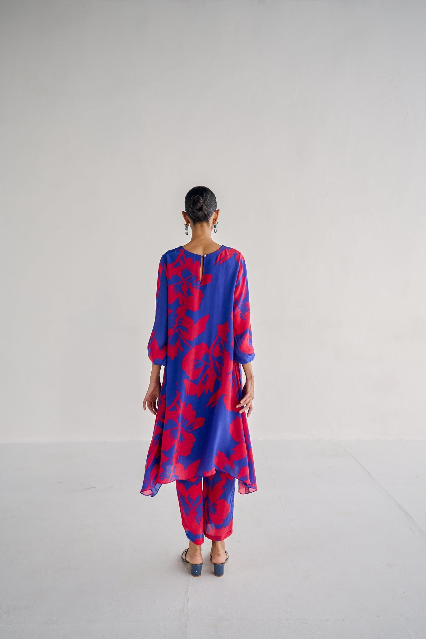BLUE A LINE COORD - Esha Arora