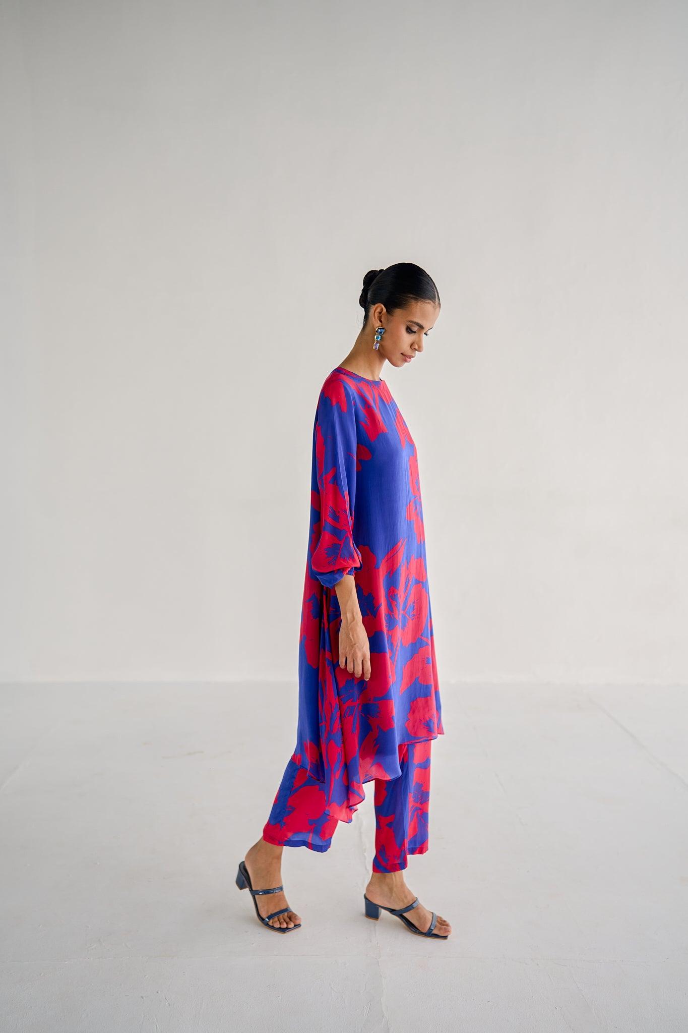 BLUE A LINE COORD - Esha Arora