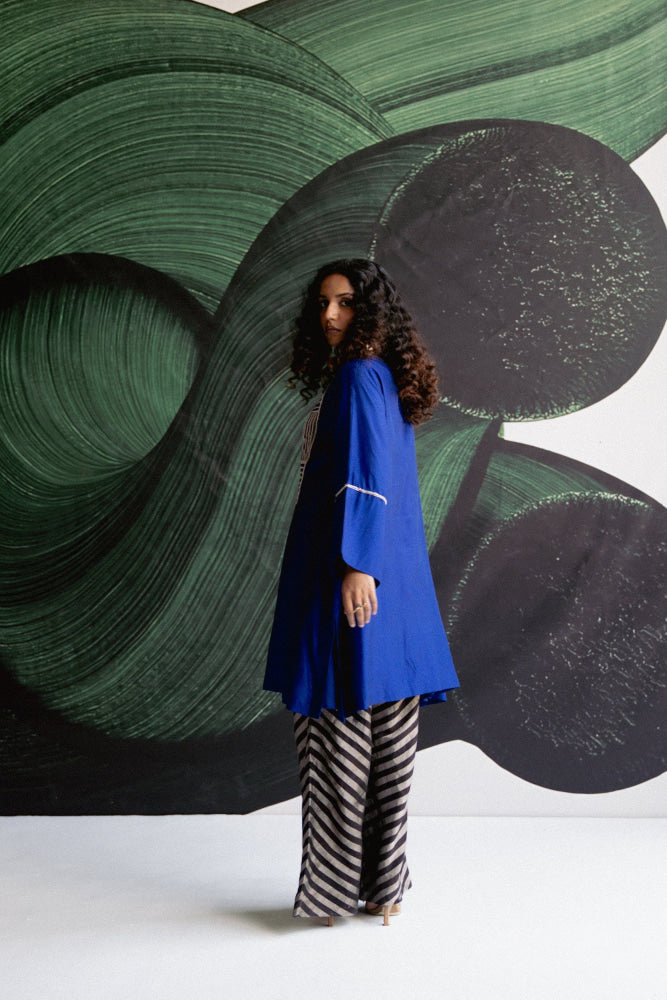 BLUE KURTA SET - kurta set