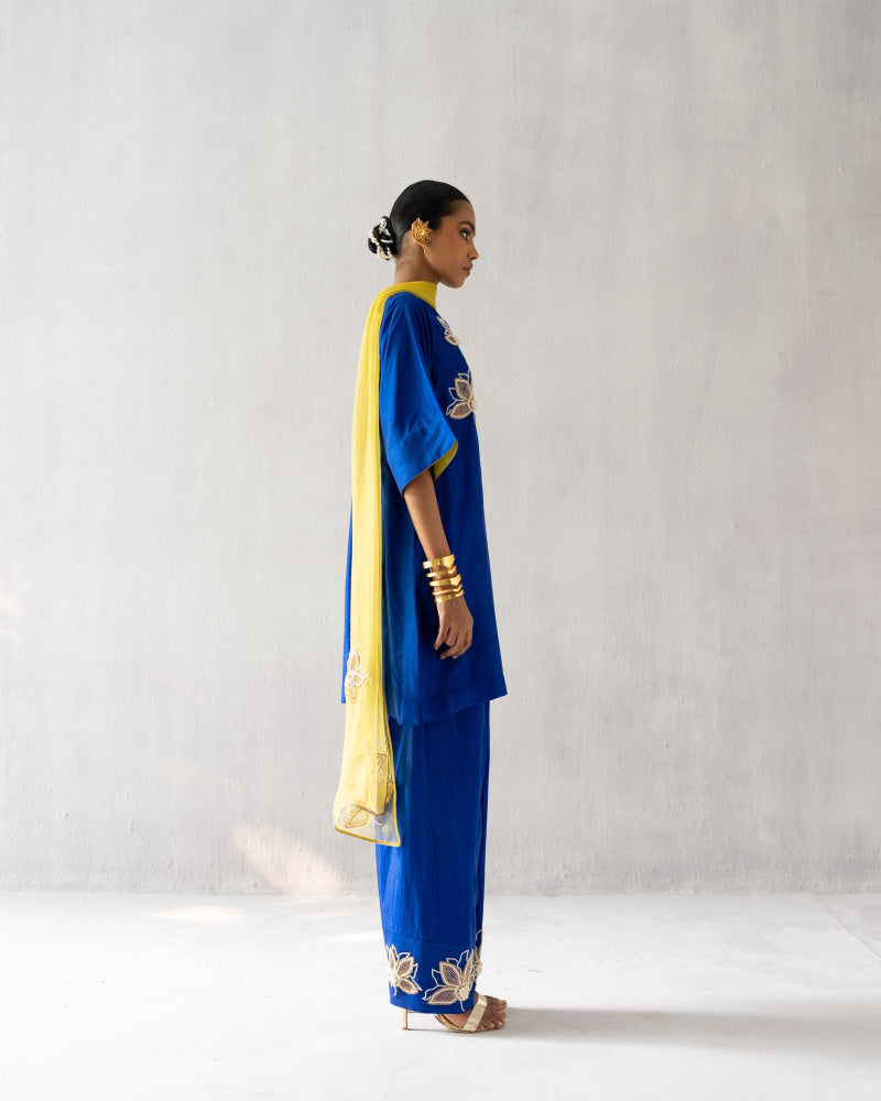 Blue straight suit - Suit