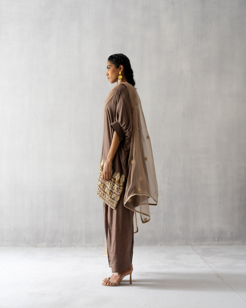 Brown Kaftan Suit - Suit