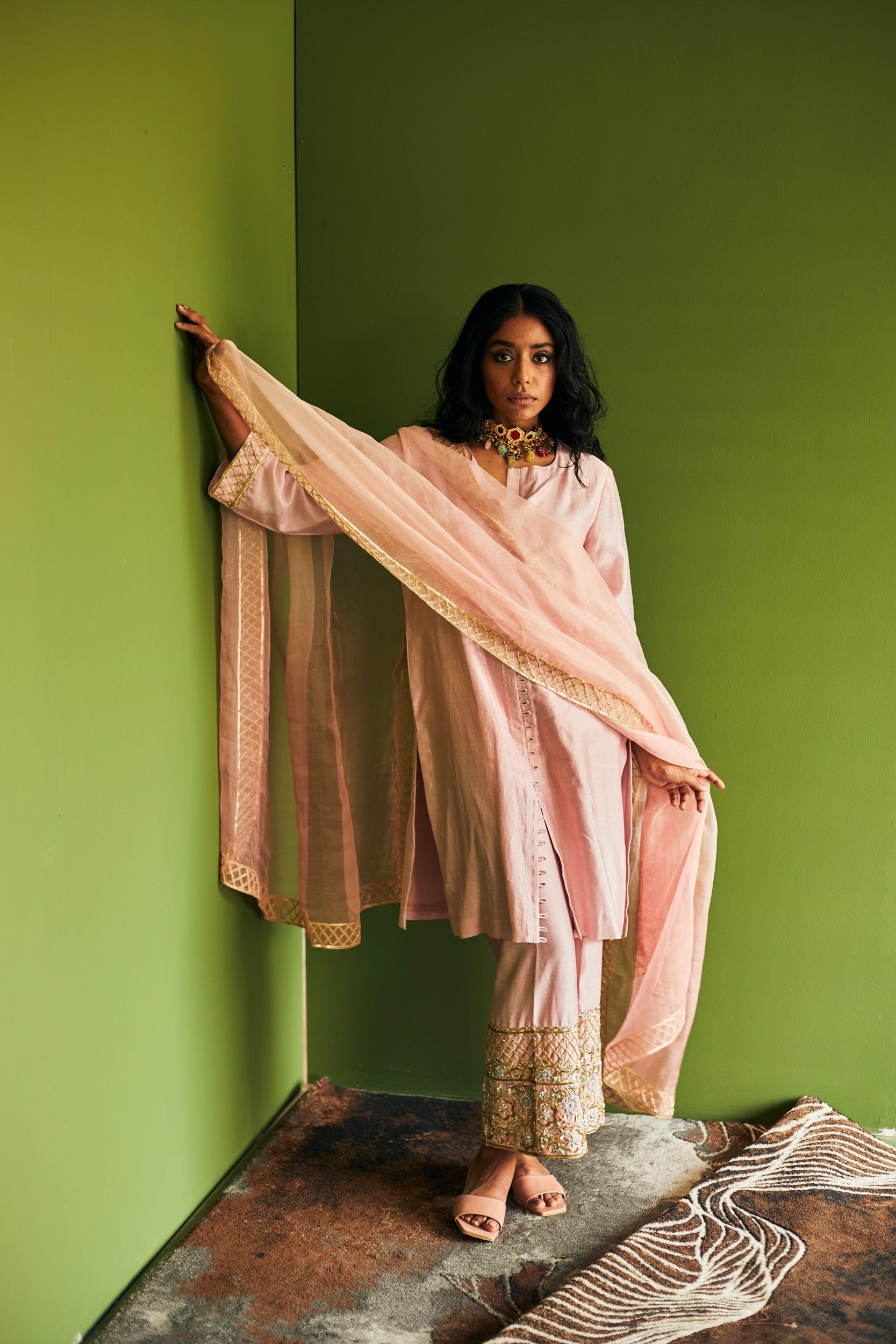 CHANDERI SUIT - Esha Arora