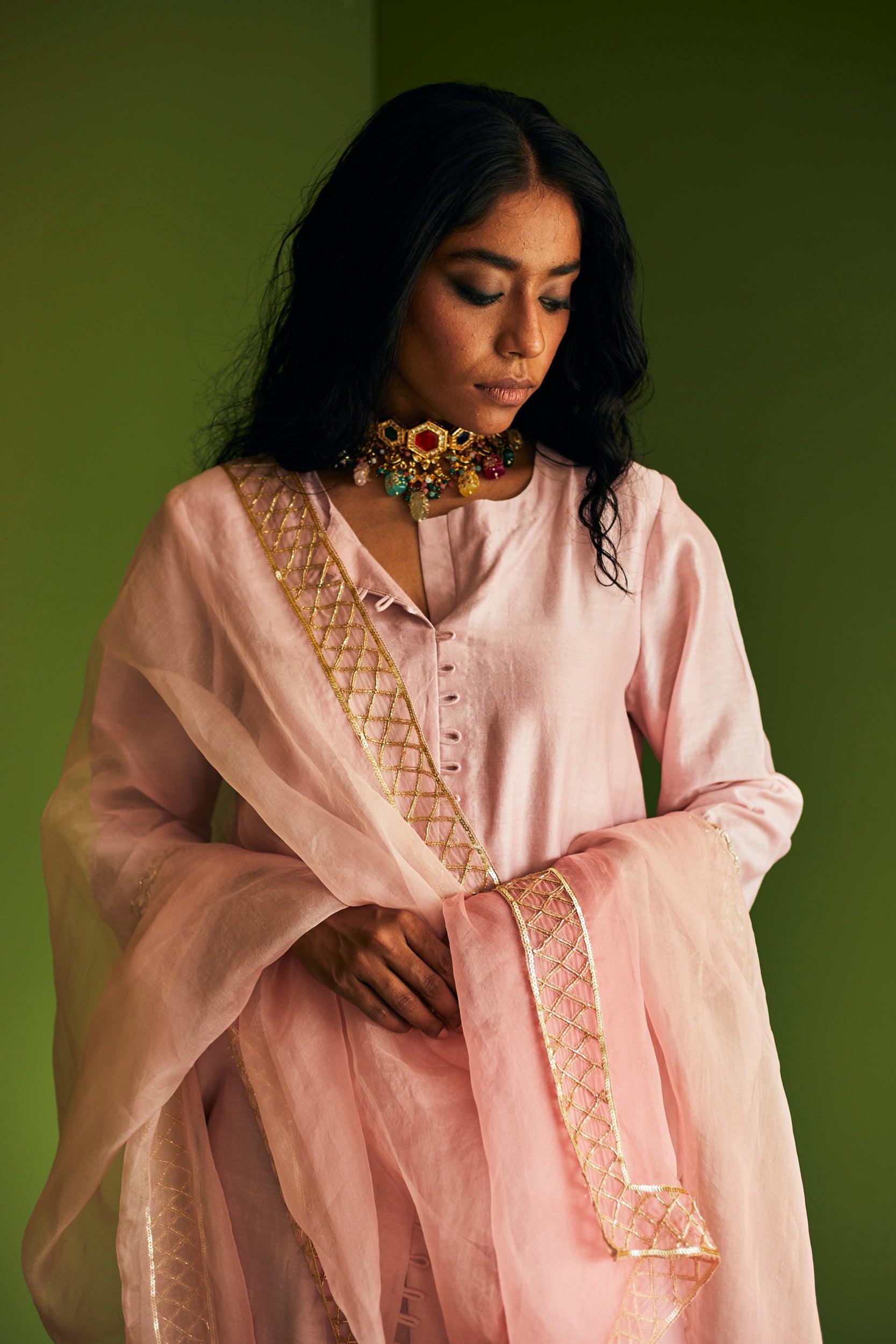 CHANDERI SUIT - Esha Arora