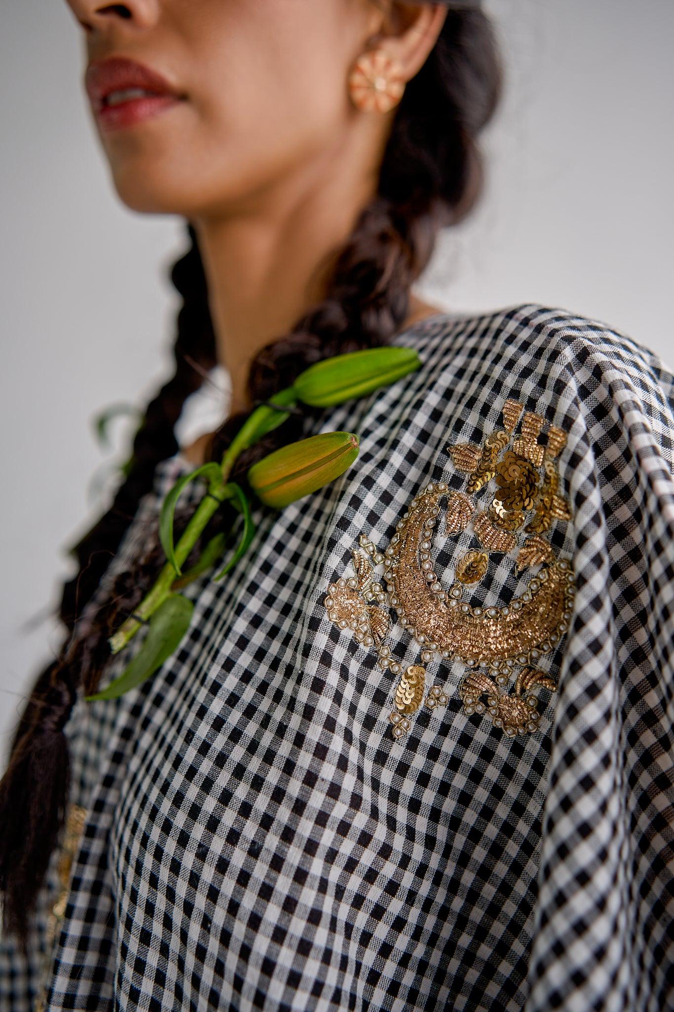 CHECK KAFTAN - Esha Arora