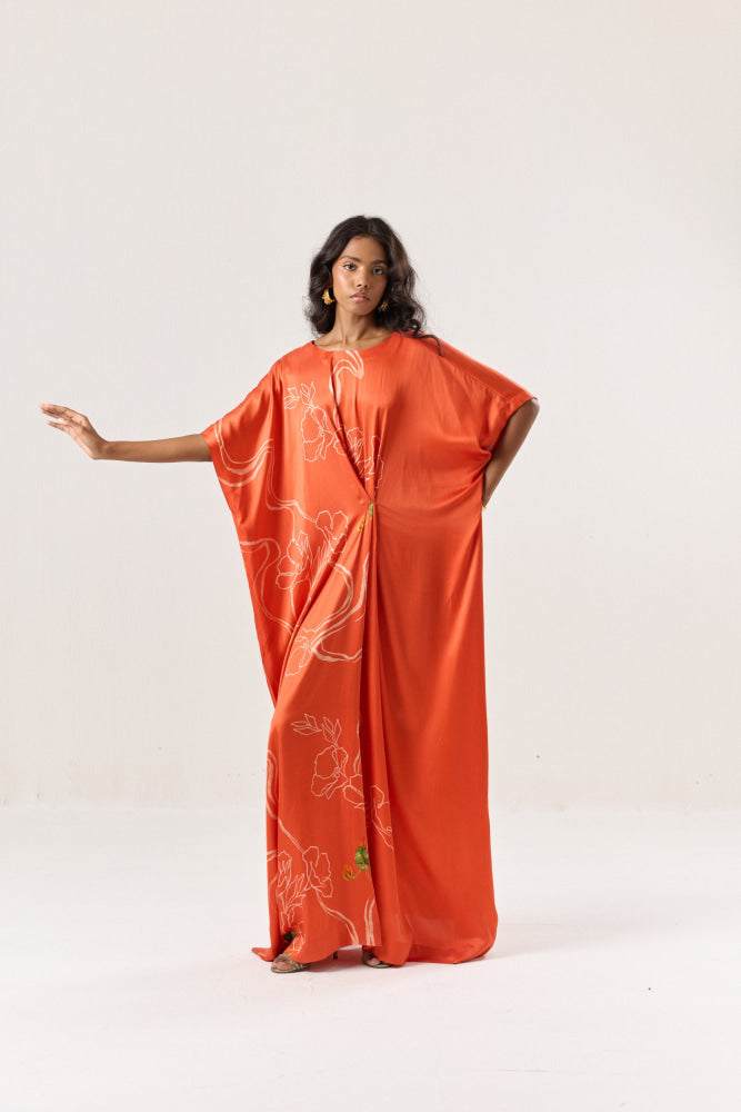 Ember Wing Kaftan Dress - XS - DRESS