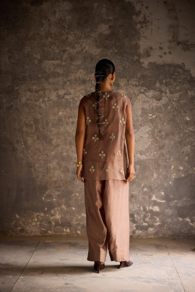 Flint Overlay Set - kurta set