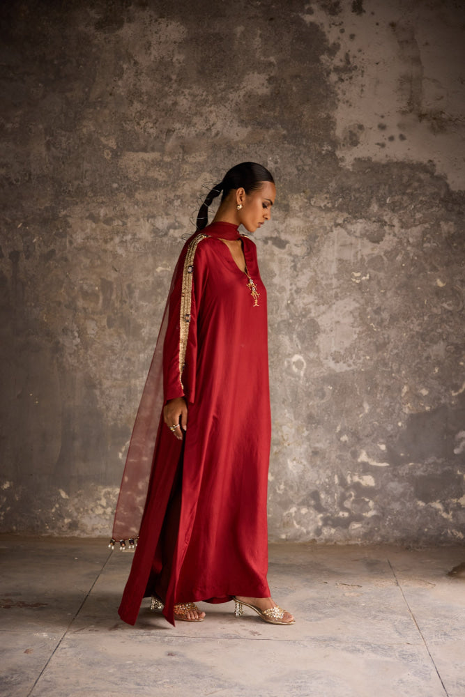 Garnet Kaftan Dress - Clothing