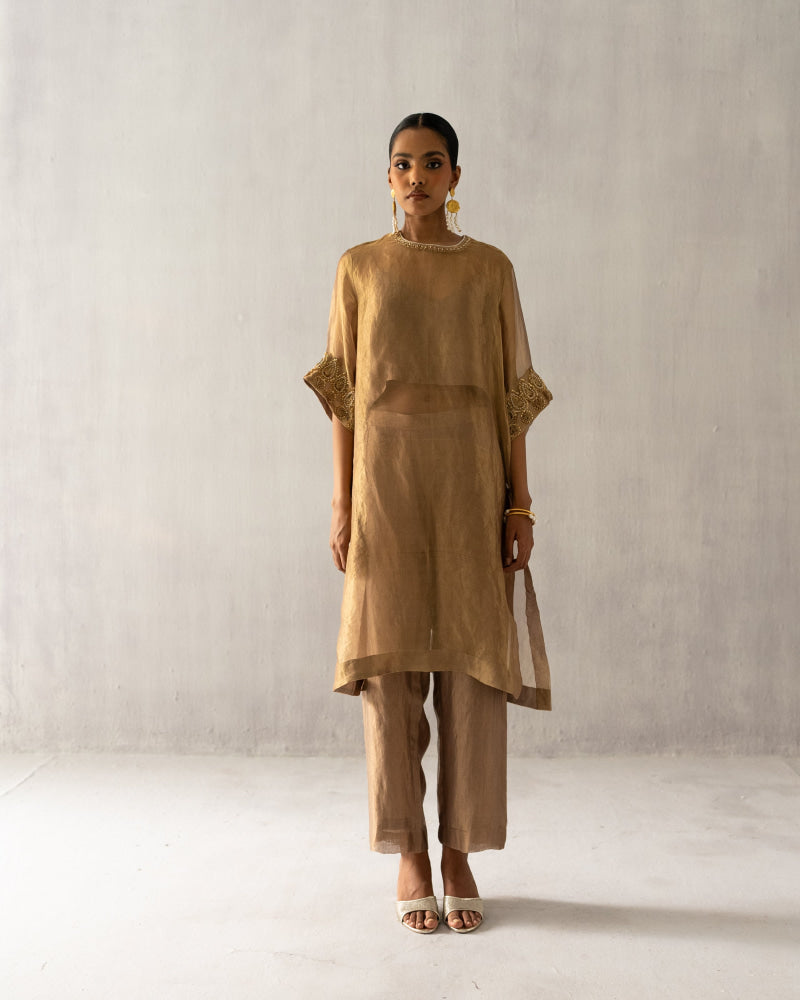 Gold Straight Suit - XS - Suit