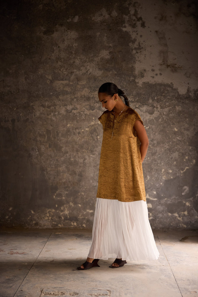 Golden Mica Dress - kaftan