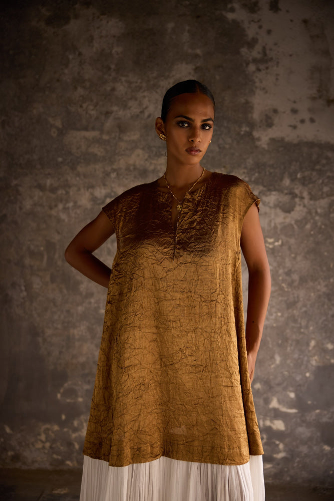 Golden Mica Dress - kaftan