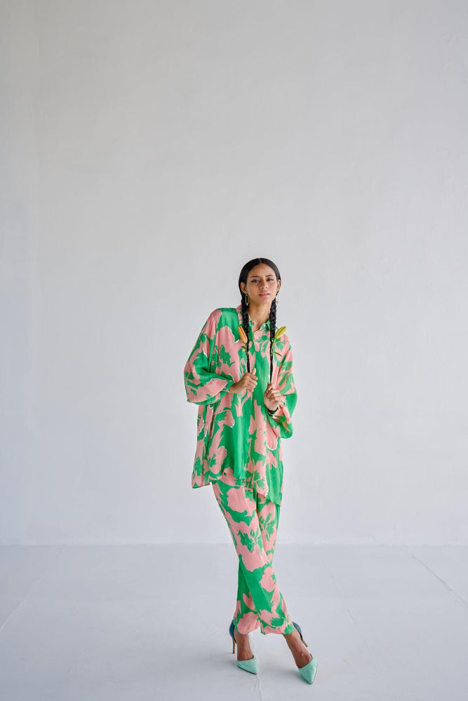 GREEN COORD SET - Esha Arora