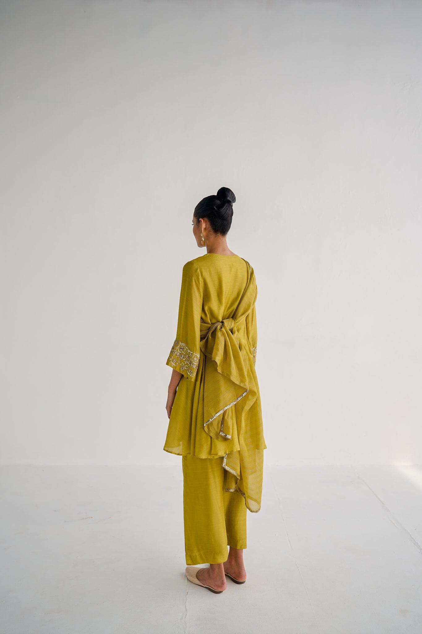 LIME GREEN SUIT - Esha Arora
