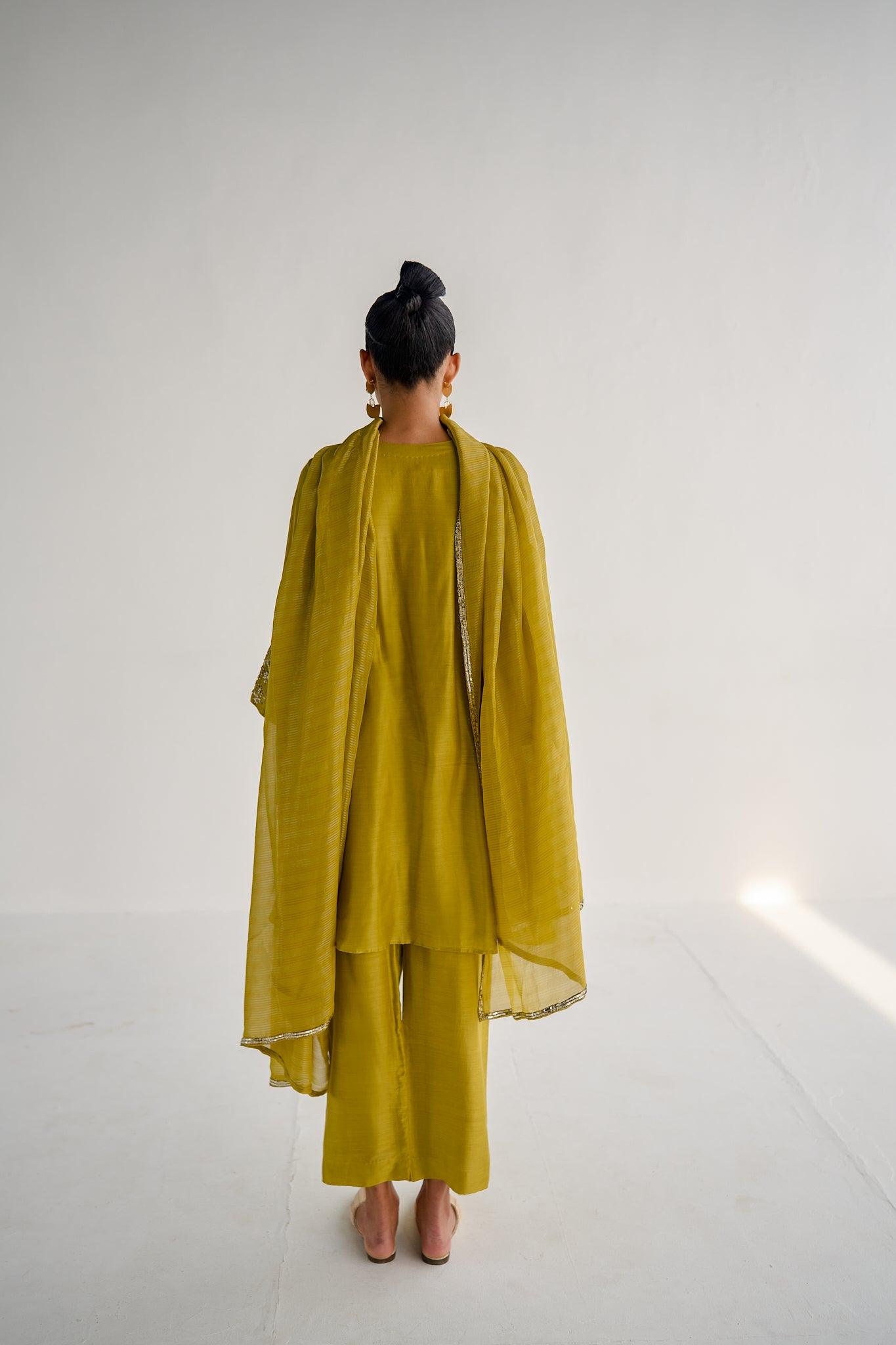 LIME GREEN SUIT - Esha Arora