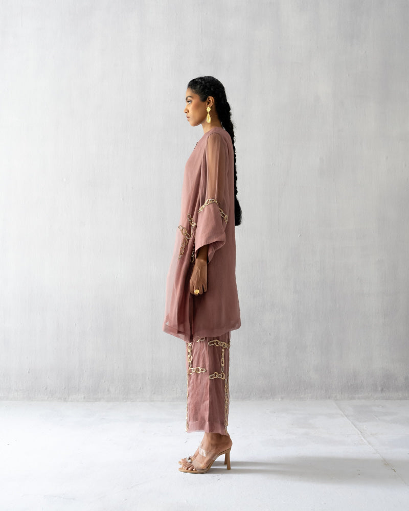 Pale Mauve A line coord - Suit