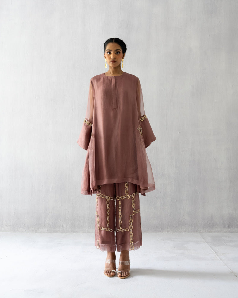 Pale Mauve A line coord - Suit