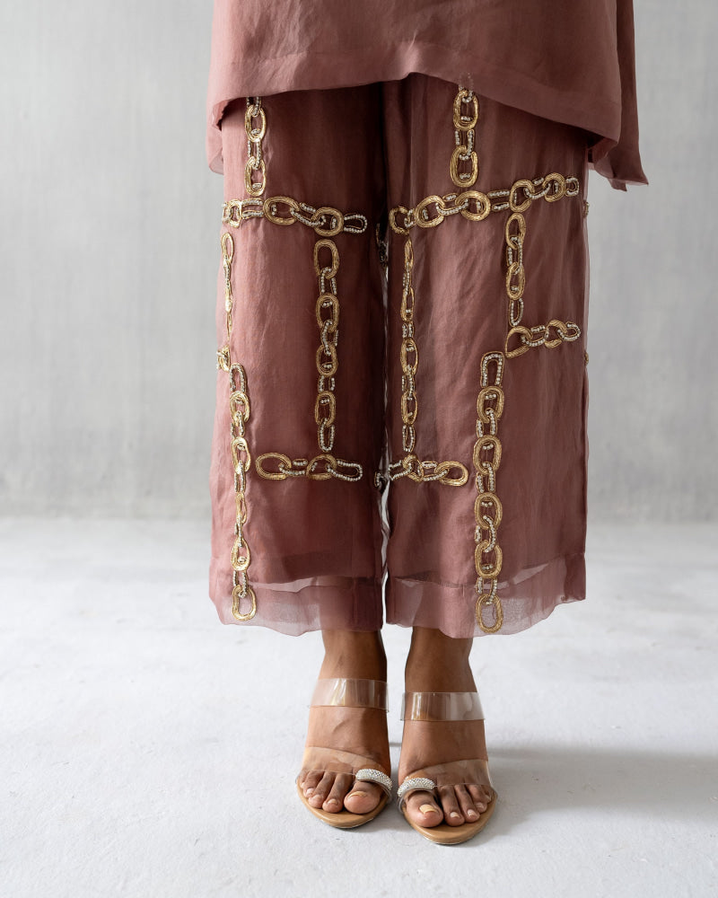 Pale Mauve A line coord - Suit