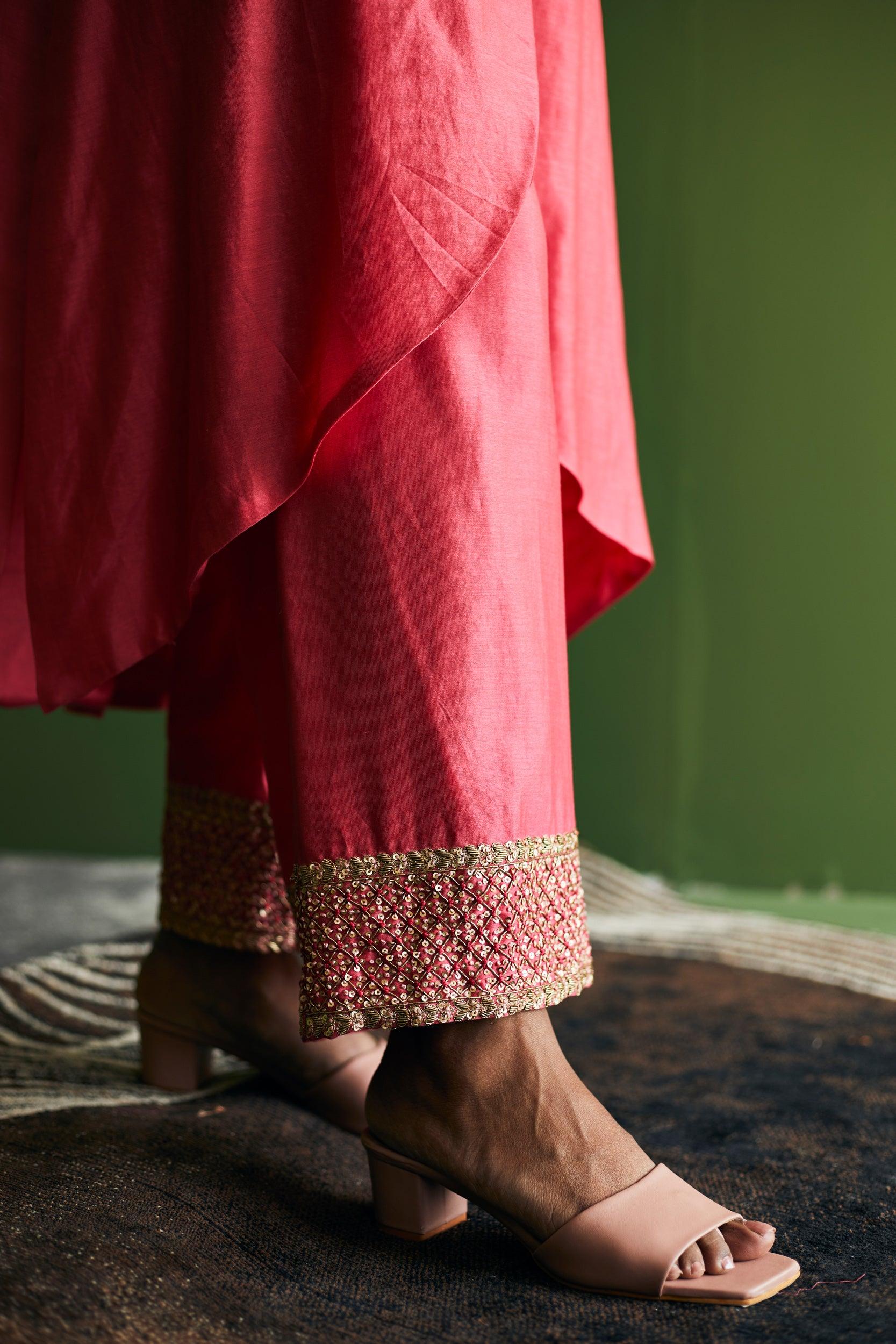 PEACH JACKET PANT - Esha Arora