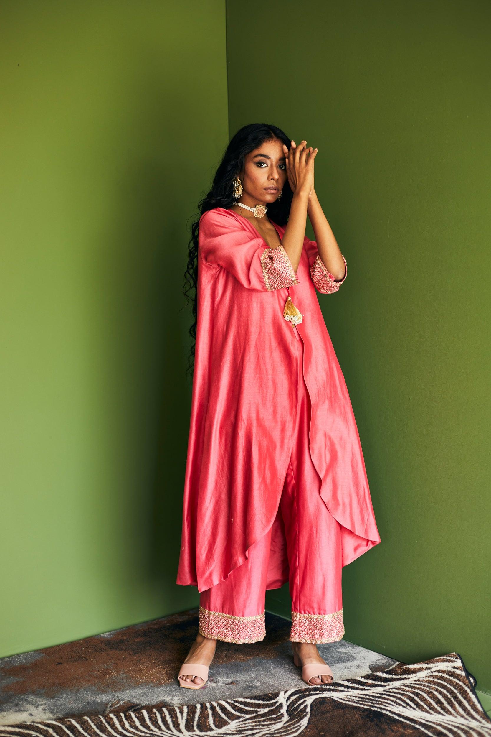 PEACH JACKET PANT - Esha Arora