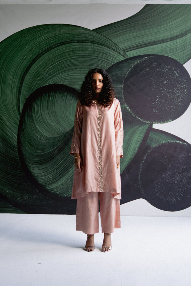 PINK A LINE COORD - kurta set