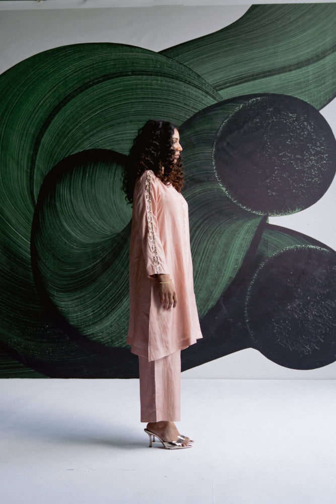 PINK A LINE COORD - kurta set