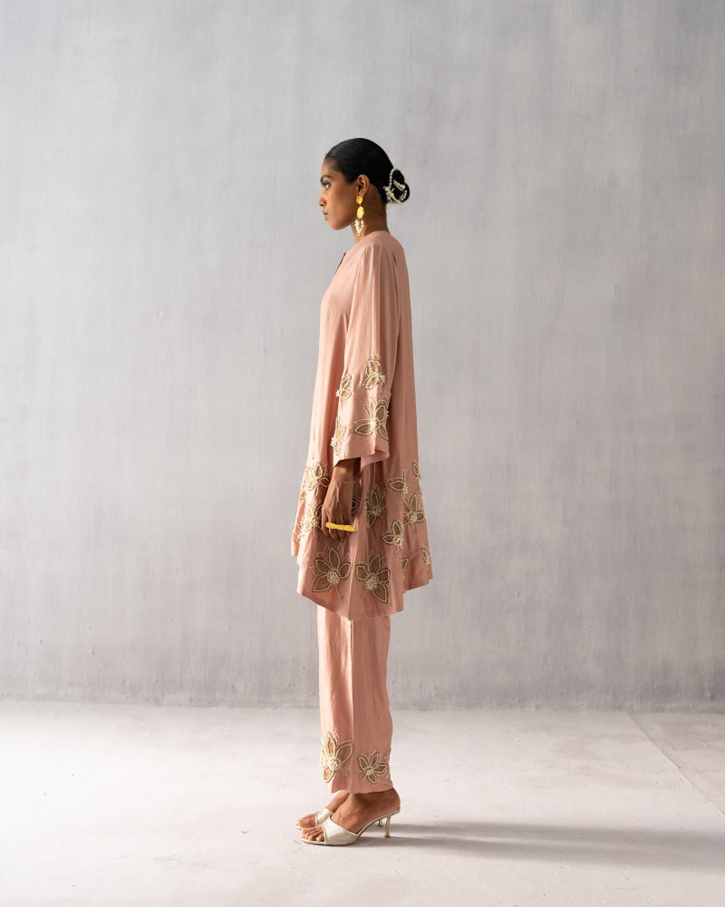 Pink Silk Suit - Suit