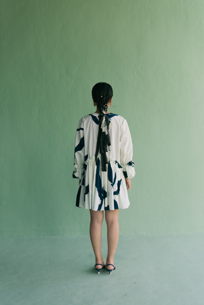 PRINTED SHORT DRESS - DRESS