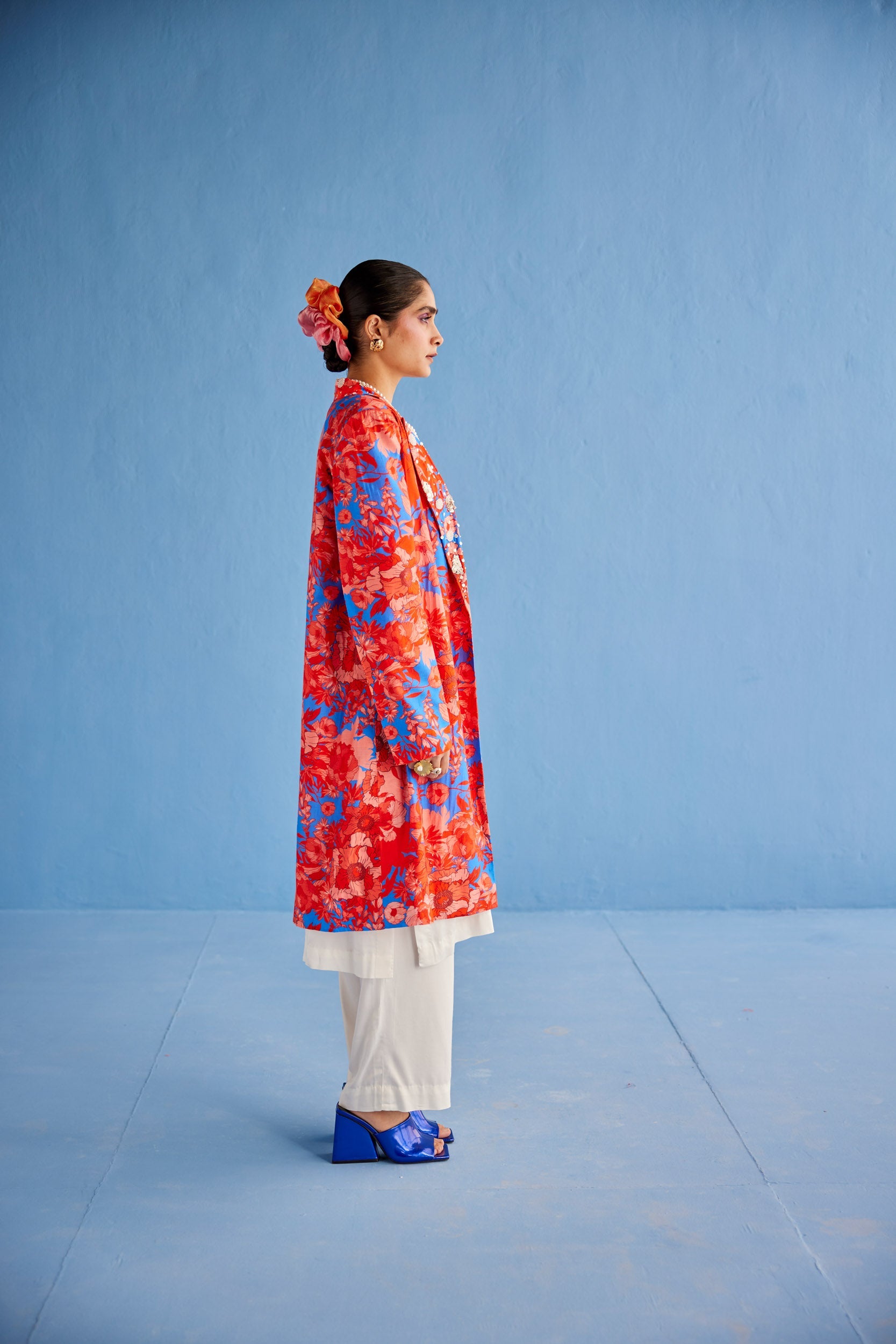 PRINTED TRENCH SET - jacket pants