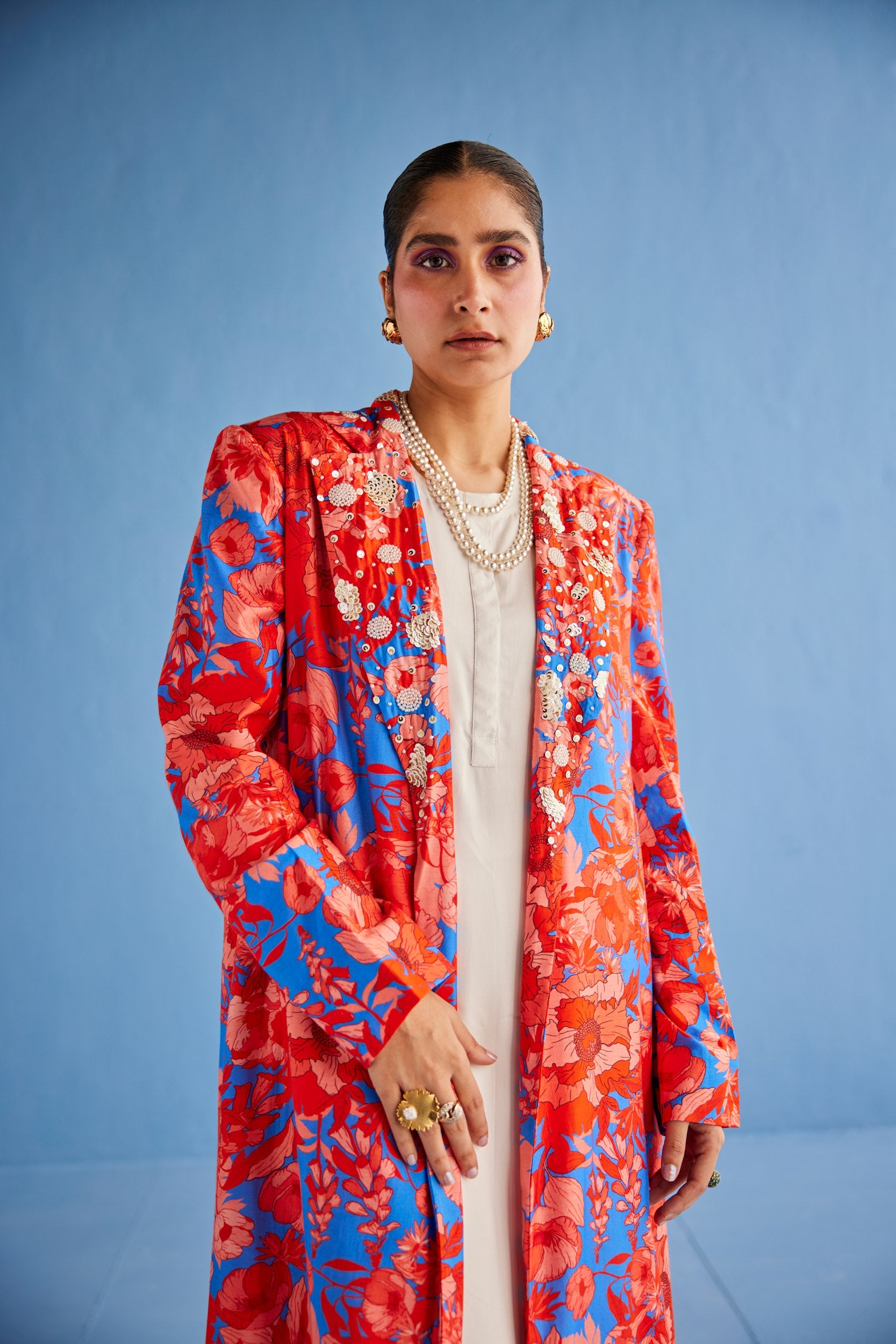 PRINTED TRENCH SET - S / Trench Coat only - jacket pants