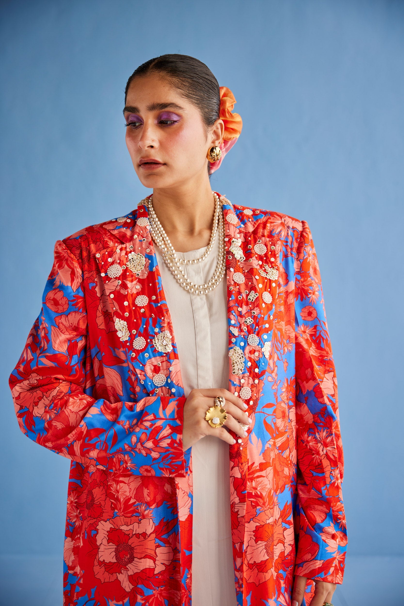 PRINTED TRENCH SET - XS / Trench Coat only - jacket pants