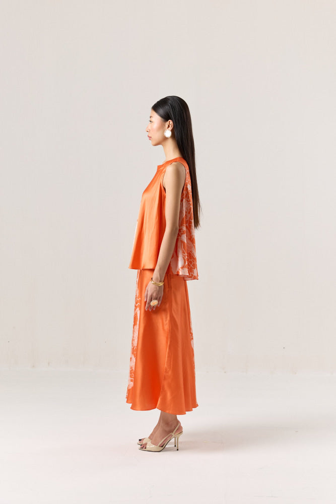 Rust Wing Skirt Set - Skirt set