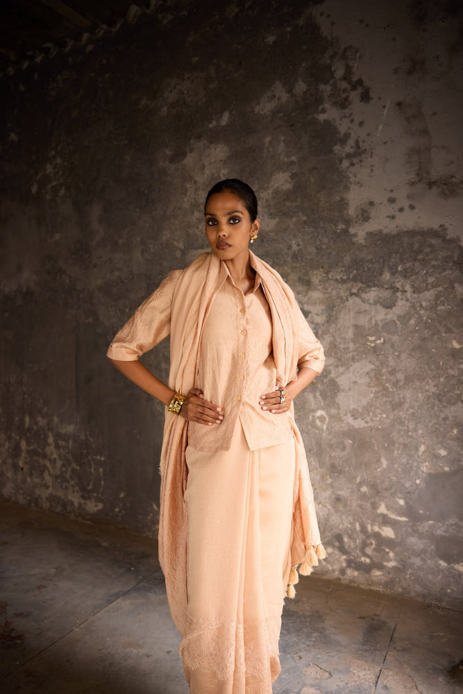 Sandstone Saree Set - Saree