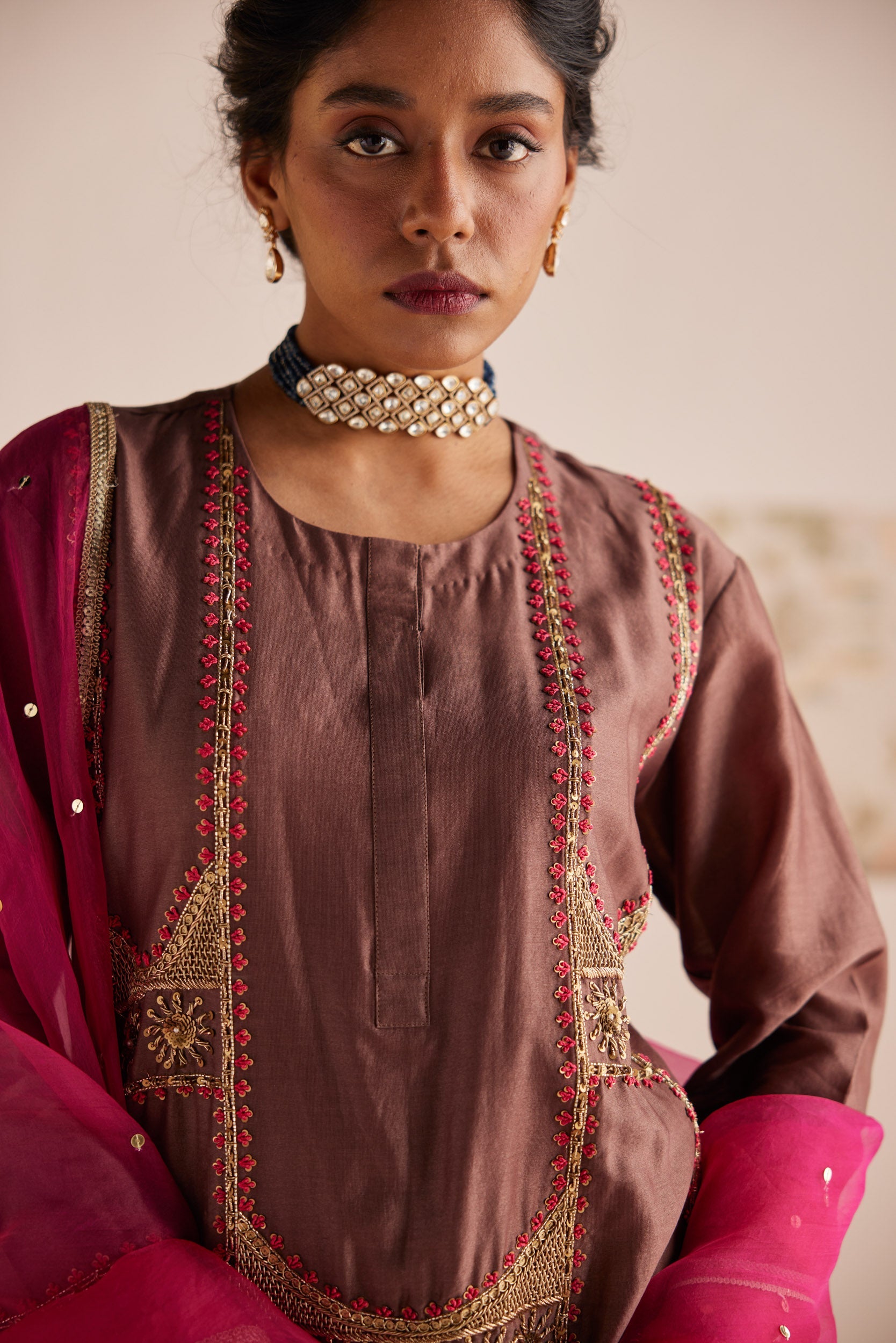 Short Anarkali Set - Suit